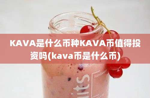 KAVA是什么币种KAVA币值得投资吗(kava币是什么币)