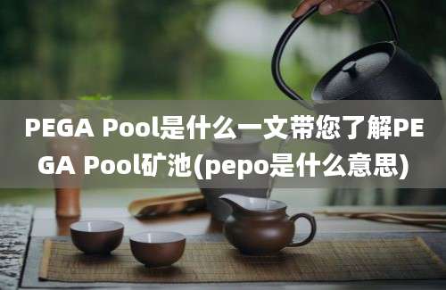 PEGA Pool是什么一文带您了解PEGA Pool矿池(pepo是什么意思)