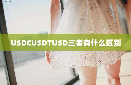 USDCUSDTUSD三者有什么区别