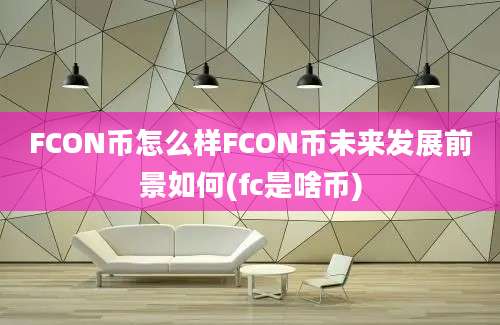 FCON币怎么样FCON币未来发展前景如何(fc是啥币)