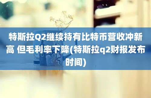 特斯拉Q2继续持有比特币营收冲新高 但毛利率下降(特斯拉q2财报发布时间)