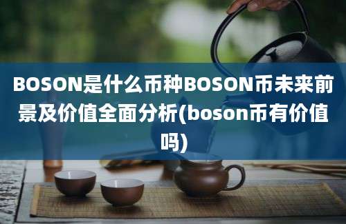 BOSON是什么币种BOSON币未来前景及价值全面分析(boson币有价值吗)