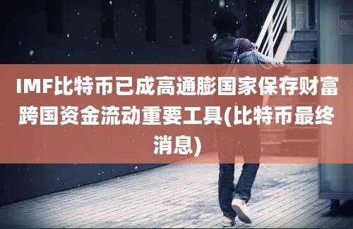 IMF比特币已成高通膨国家保存财富跨国资金流动重要工具(比特币最终消息)