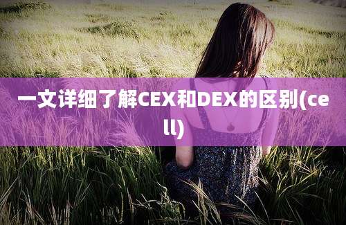 一文详细了解CEX和DEX的区别(cell)