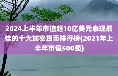 2024上半年市值超10亿美元表现最佳的十大加密货币排行榜(2021年上半年市值500强)