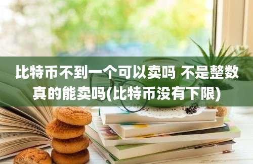 比特币不到一个可以卖吗 不是整数真的能卖吗(比特币没有下限)