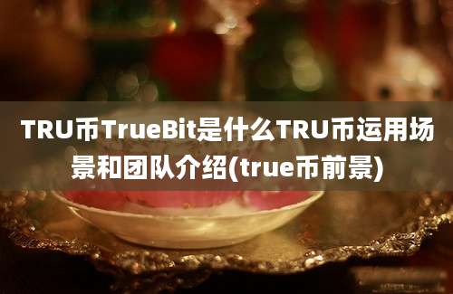 TRU币TrueBit是什么TRU币运用场景和团队介绍(true币前景)