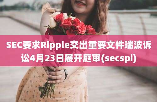 SEC要求Ripple交出重要文件瑞波诉讼4月23日展开庭审(secspi)