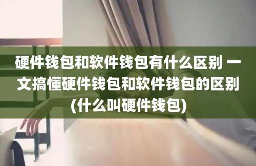 硬件钱包和软件钱包有什么区别 一文搞懂硬件钱包和软件钱包的区别(什么叫硬件钱包)