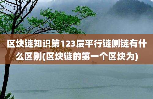 区块链知识第123层平行链侧链有什么区别(区块链的第一个区块为)