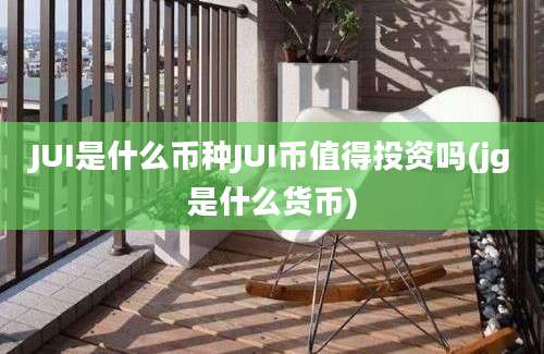 JUI是什么币种JUI币值得投资吗(jg是什么货币)