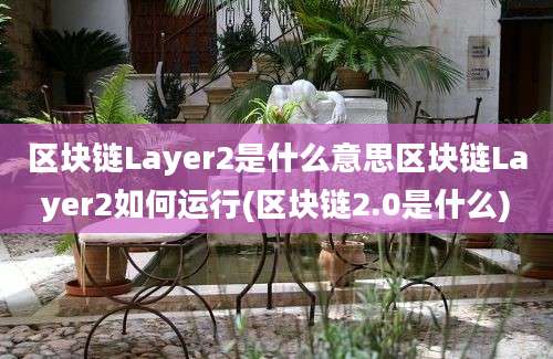 区块链Layer2是什么意思区块链Layer2如何运行(区块链2.0是什么)