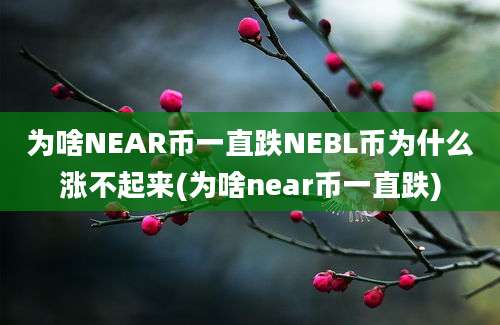 为啥NEAR币一直跌NEBL币为什么涨不起来(为啥near币一直跌)