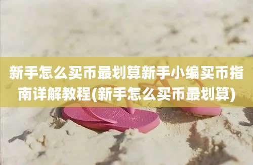 新手怎么买币最划算新手小编买币指南详解教程(新手怎么买币最划算)