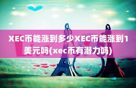 XEC币能涨到多少XEC币能涨到1美元吗(xec币有潜力吗)