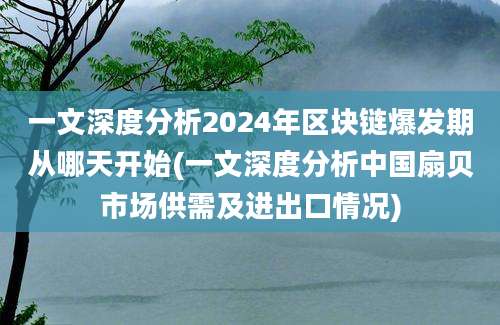 一文深度分析2024年区块链爆发期从哪天开始(一文深度分析中国扇贝市场供需及进出口情况)