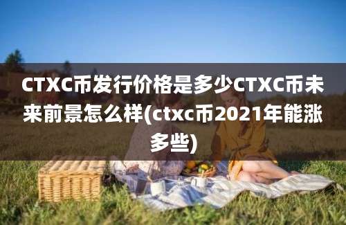 CTXC币发行价格是多少CTXC币未来前景怎么样(ctxc币2021年能涨多些)