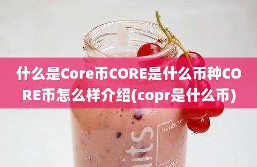 什么是Core币CORE是什么币种CORE币怎么样介绍(copr是什么币)