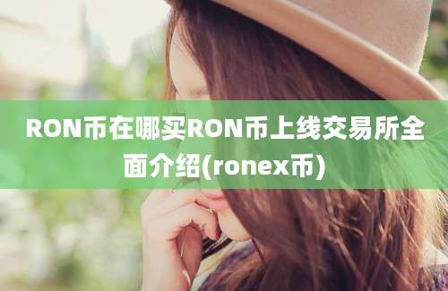 RON币在哪买RON币上线交易所全面介绍(ronex币)