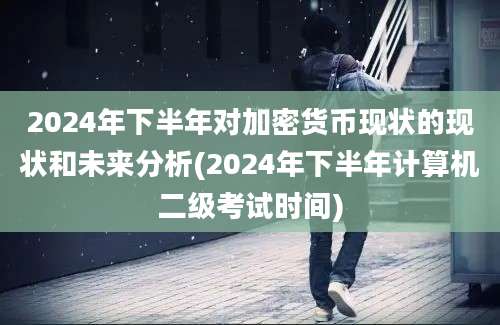 2024年下半年对加密货币现状的现状和未来分析(2024年下半年计算机二级考试时间)