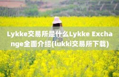 Lykke交易所是什么Lykke Exchange全面介绍(lukki交易所下载)