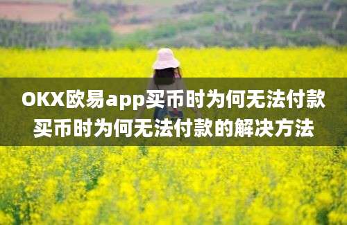 OKX欧易app买币时为何无法付款买币时为何无法付款的解决方法