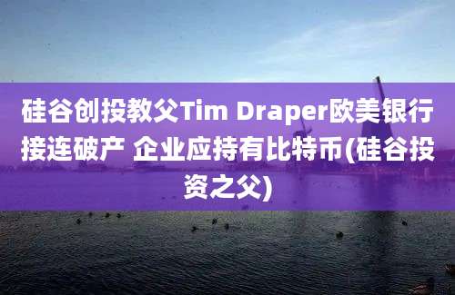 硅谷创投教父Tim Draper欧美银行接连破产 企业应持有比特币(硅谷投资之父)