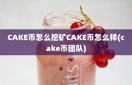 CAKE币怎么挖矿CAKE币怎么样(cake币团队)