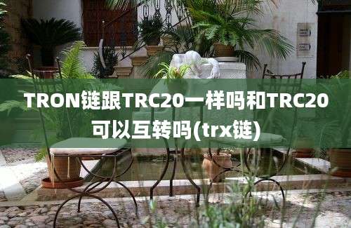 TRON链跟TRC20一样吗和TRC20可以互转吗(trx链)