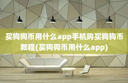 买狗狗币用什么app手机购买狗狗币教程(买狗狗币用什么app)