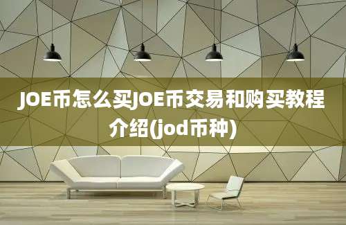 JOE币怎么买JOE币交易和购买教程介绍(jod币种)