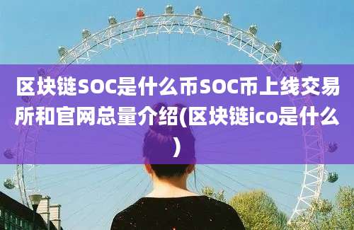 区块链SOC是什么币SOC币上线交易所和官网总量介绍(区块链ico是什么)