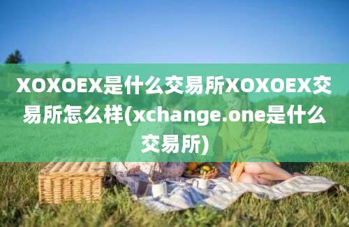 XOXOEX是什么交易所XOXOEX交易所怎么样(xchange.one是什么交易所)