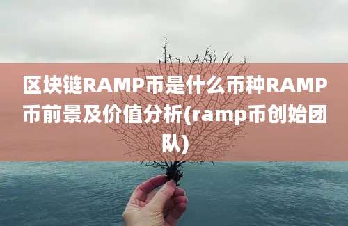 区块链RAMP币是什么币种RAMP币前景及价值分析(ramp币创始团队)