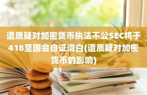 遭质疑对加密货币执法不公SEC将于418至国会自证清白(遭质疑对加密货币的影响)