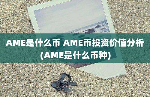 AME是什么币 AME币投资价值分析(AME是什么币种)