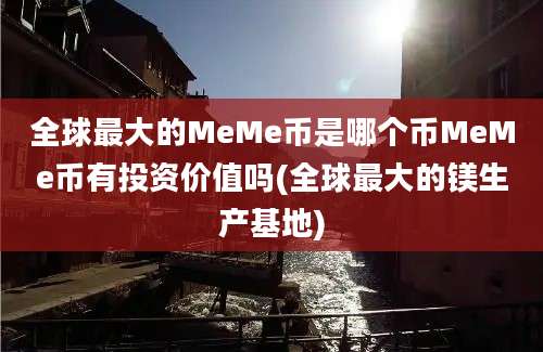 全球最大的MeMe币是哪个币MeMe币有投资价值吗(全球最大的镁生产基地)