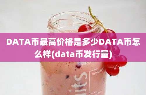 DATA币最高价格是多少DATA币怎么样(data币发行量)