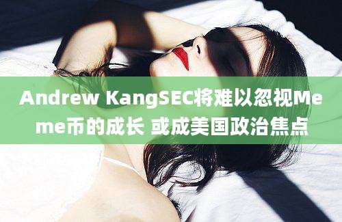 Andrew KangSEC将难以忽视Meme币的成长 或成美国政治焦点