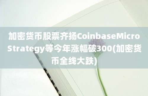 加密货币股票齐扬CoinbaseMicroStrategy等今年涨幅破300(加密货币全线大跌)