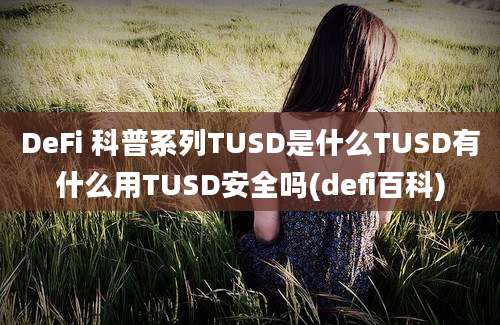 DeFi 科普系列TUSD是什么TUSD有什么用TUSD安全吗(defi百科)