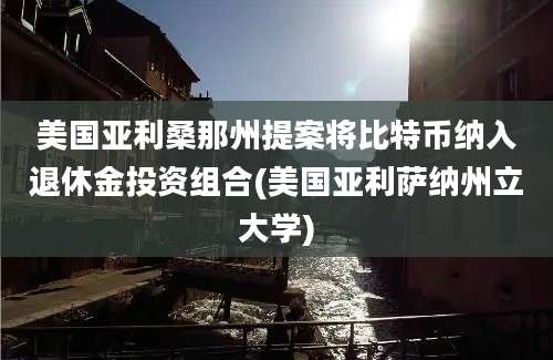 美国亚利桑那州提案将比特币纳入退休金投资组合(美国亚利萨纳州立大学)