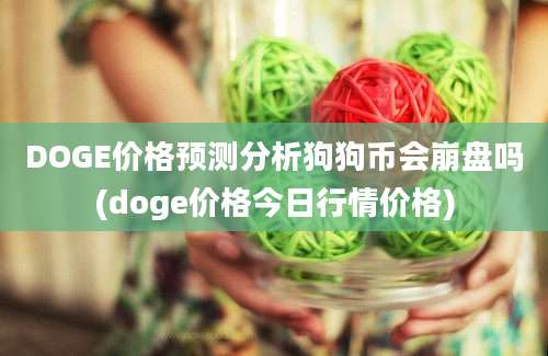 DOGE价格预测分析狗狗币会崩盘吗(doge价格今日行情价格)