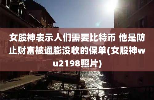 女股神表示人们需要比特币 他是防止财富被通膨没收的保单(女股神wu2198照片)