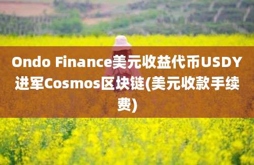 Ondo Finance美元收益代币USDY进军Cosmos区块链(美元收款手续费)