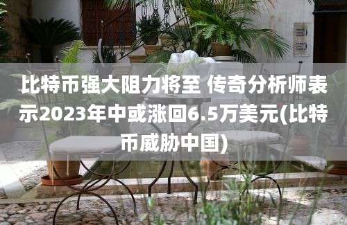 比特币强大阻力将至 传奇分析师表示2023年中或涨回6.5万美元(比特币威胁中国)