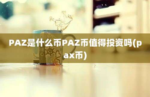 PAZ是什么币PAZ币值得投资吗(pax币)