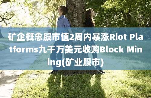 矿企概念股市值2周内暴涨Riot Platforms九千万美元收购Block Mining(矿业股市)