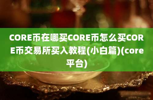 CORE币在哪买CORE币怎么买CORE币交易所买入教程(小白篇)(core平台)