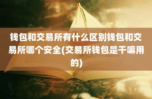 钱包和交易所有什么区别钱包和交易所哪个安全(交易所钱包是干嘛用的)